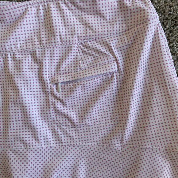 Fairway & Greene Womens Sz Large Pink Polka Dot Golf Skort With Pockets - Picture 6 of 8